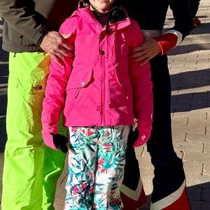 Obermeyer Bright Pink Kids Puffer Jacket